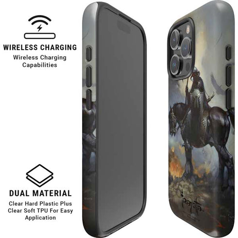 Death Dealer on Horseback by Frazetta iPhone 16 Pro Max Magsafe Impact Case